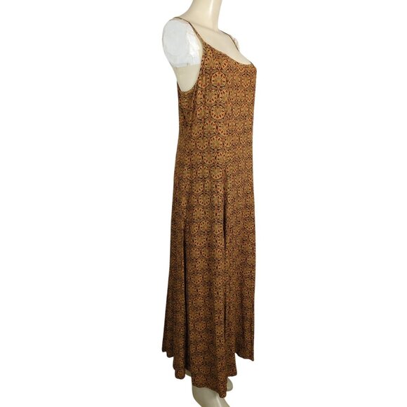 Laundry by Shelli Segal Vintage Maxi Dress Mandala print Lace up back Size 14 - Picture 4 of 16